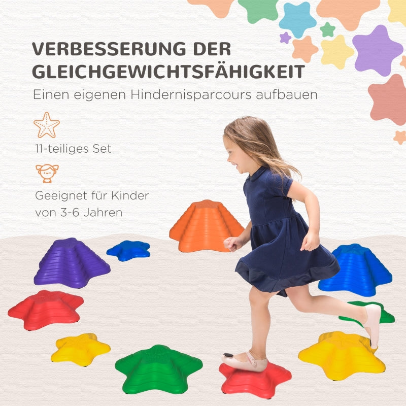 Stacking Toy, River Stones, Balance Stepping Stones, up to 80 kg, Non-Slip