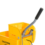 Cleaning Bucket Cart 20 Liter Mop 2 Chambers Yellow