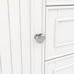 Wall-Mounted Vanity Unit 78.5cm With Sink 3 Drawers - White