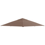 Replacement Roof 2.93x2.93m Gazebo Cover Sunshade Polyester Coffee