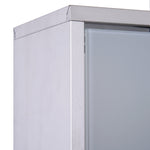 Medicine Cabinet First Aid, Lock, Stainless Steel