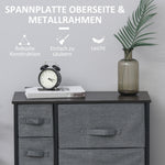 Drawer Cabinet, 7 Foldable Fabric Drawers Metal Frame, Gray