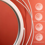 Mirrors Set, 3-Piece 4 Round Wall Decoration, Metal, Silver