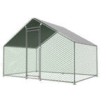 Free-Range Chicken Coop 3x2x2m, Safety Lock, Waterproof PE Cloth, Metal