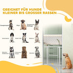 Dog Safety Gate, 76-104 cm, Stair, Metal