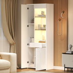 Display Cabinet 70x35x180cm LED Glass High-Gloss