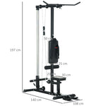 Home Gym Rowing Machine, Home Fitness Equipment, Steel, Synthetic Leather, Black