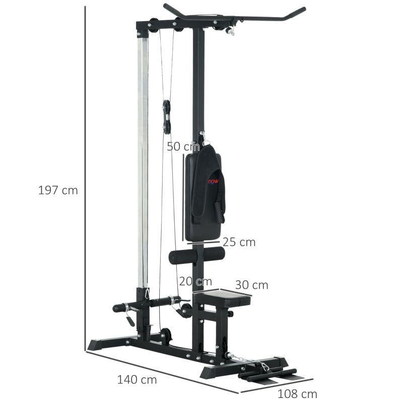 Home Gym Rowing Machine, Home Fitness Equipment, Steel, Synthetic Leather, Black