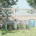 Foil Greenhouse Hothouse for Plant Cultivation, 295x100x80cm, Transparent Steel