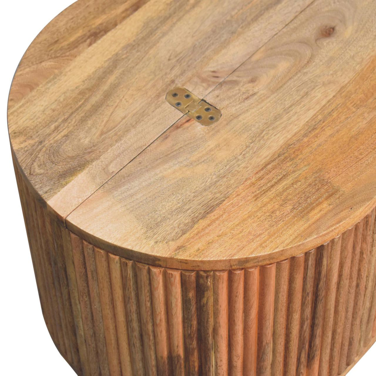 Soba Ball Lid-up Coffee Table, Solid Mango Wood