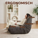 Togo Style Floor Lounge Chair Memory Foam - Chenille