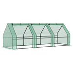 Greenhouse Cold Frame, 270x90x90cm Tomato House for Garden/Balcony, Green