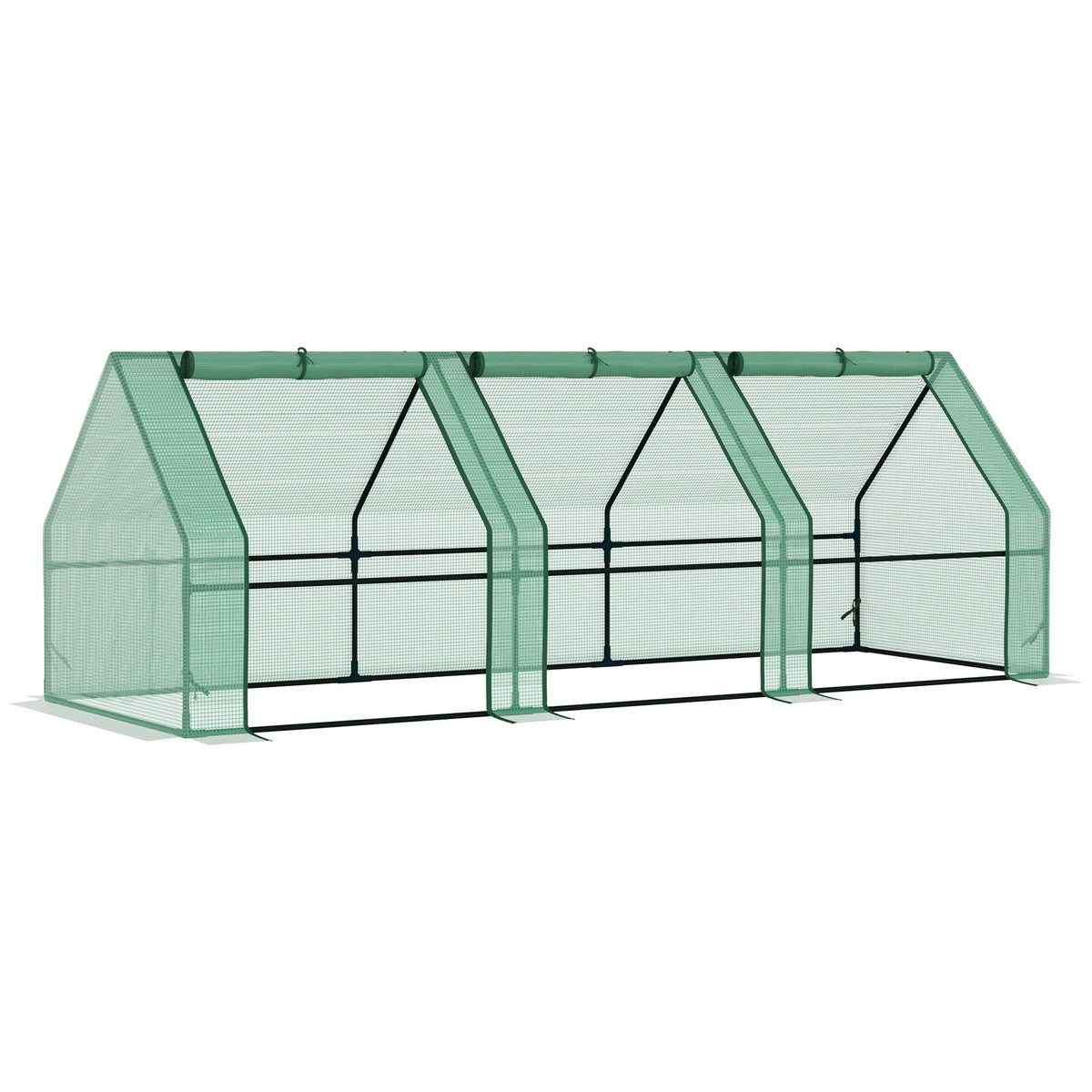 Greenhouse Cold Frame, 270x90x90cm Tomato House for Garden/Balcony, Green