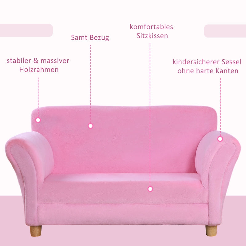 Children's Sofa, Armchair, Soft, Double or Single, Fabric