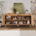 Sideboard Buffet Cabinet Storage 140x38x75cm - Modern Simple