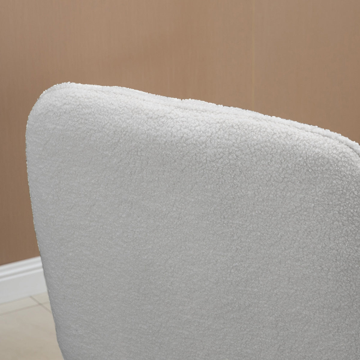 Rocking Chair Upholstered Relaxing 150 kg Sherpa Fleece Grey