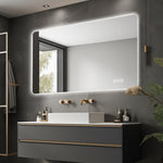 LED Bathroom Mirror 60x100 cm - Backlit Dimmable HD Silver Glass