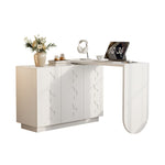 Desk, Rotating L-Shaped Corner, 110 cm White