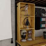 Metal Loft Bed 140x200cm with Desk & Wardrobe, Black