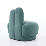 Bunny-Ear Ottoman Fixed Padded No Storage - Fabric