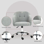 Home Office Chair, Ergonomic Swivel Rocking, Gray
