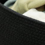 Laundry Basket 88L Foldable with Handle, Black
