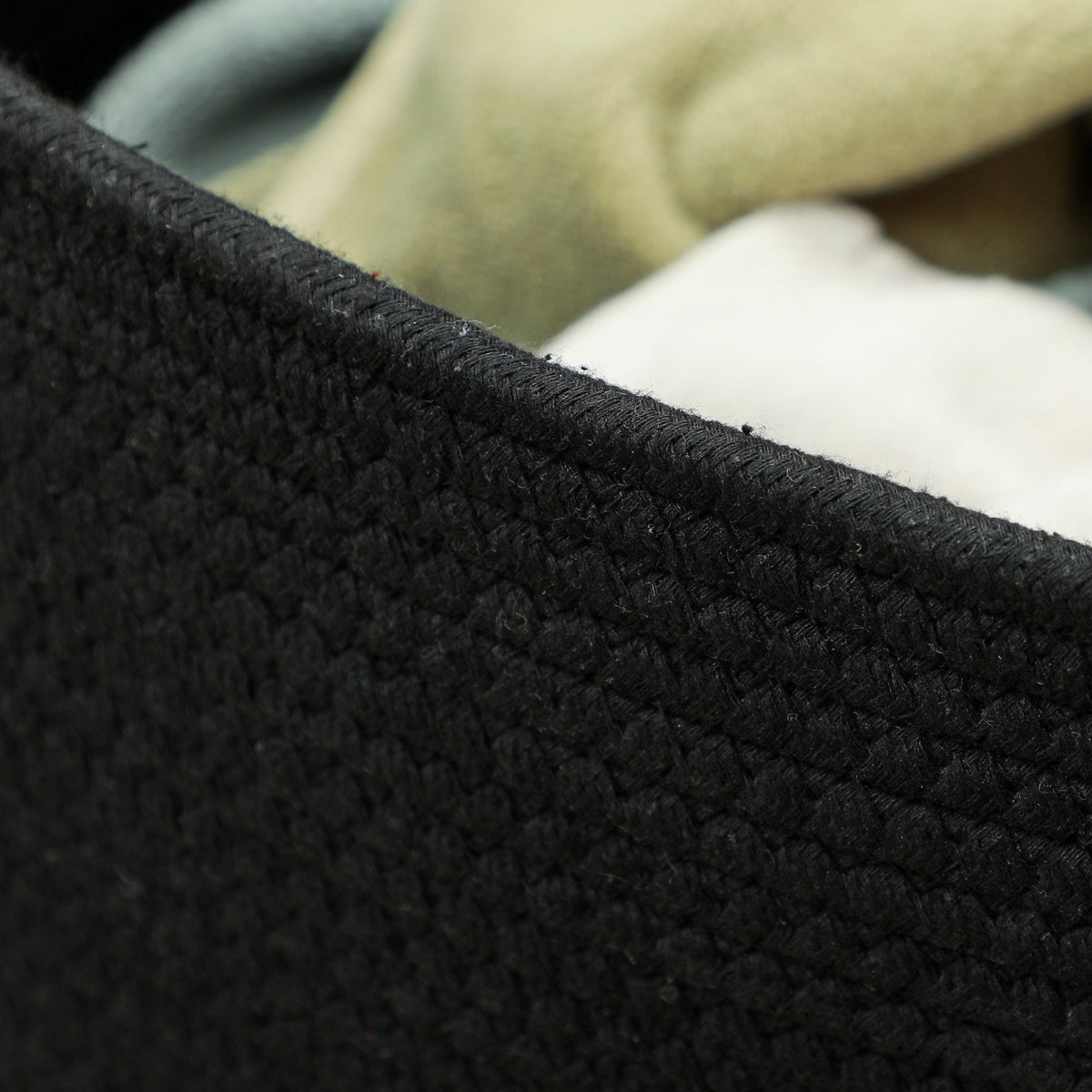 Laundry Basket 88L Foldable with Handle, Black