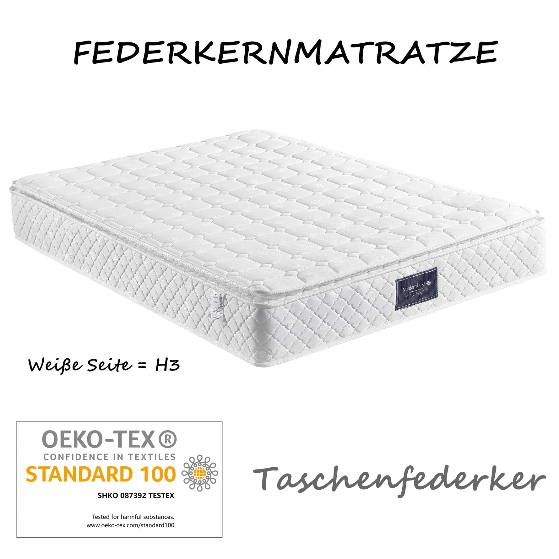 Upholstered Double Bed, USB-C Charging Headboard Storage 140x200, Linen Material