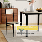 Dining Set Table with 2 Chairs Multi-Use - Natural Color