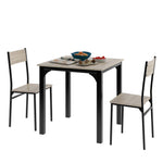 Dining Set Table with 2 Chairs Multi-Use - Natural Color