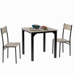 Dining Set Table with 2 Chairs Multi-Use - Natural Color