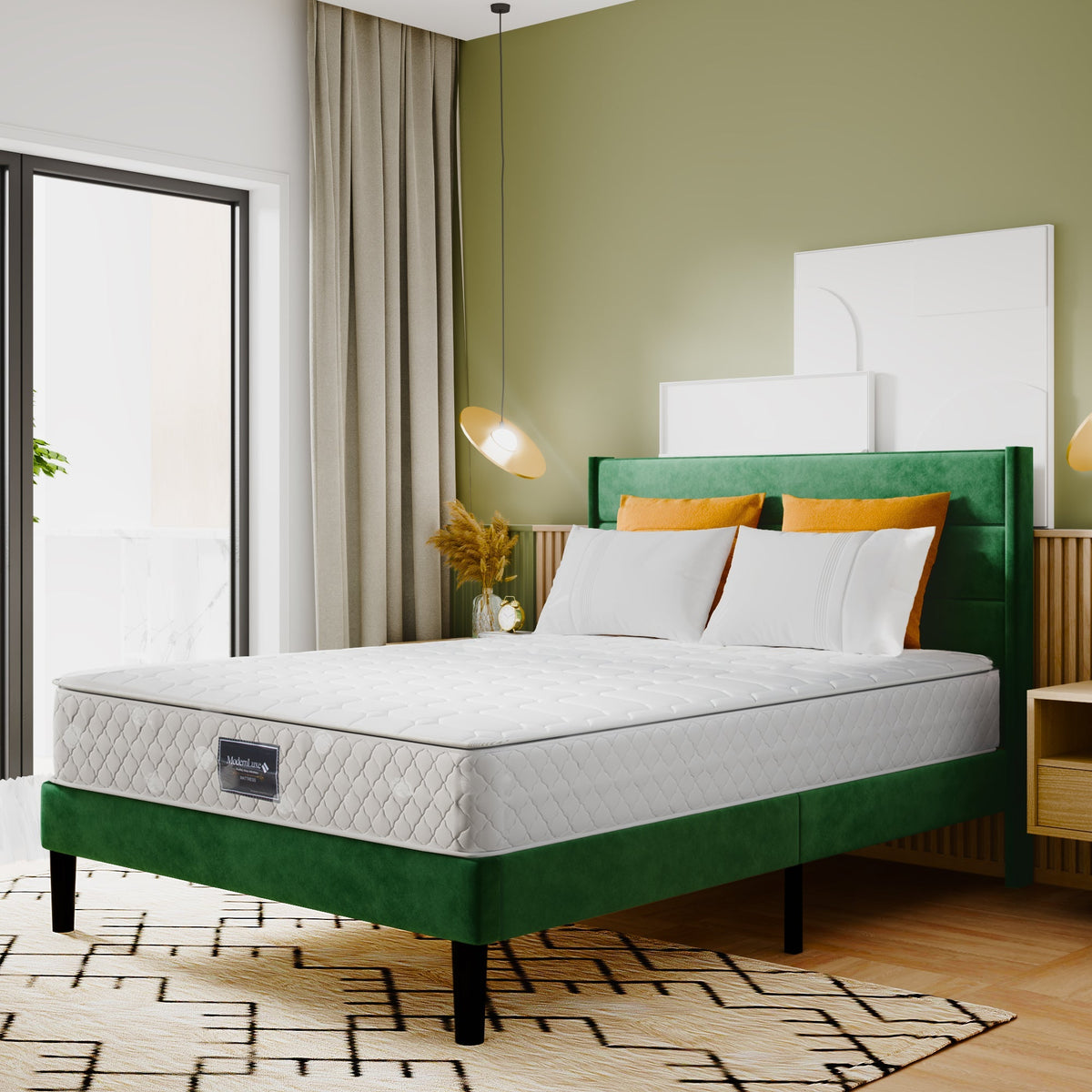 Spring King Mattress, 7-Zone Cold Foam Pocket Springs, 140x200cm Microfiber