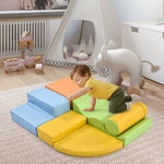 6-piece giant building blocks for romping, climbing, sliding, and crawling, colorful