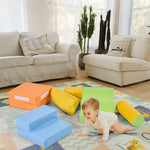 6-piece giant building blocks for romping, climbing, sliding, and crawling, colorful