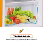 Retro Refrigerator, Freezer Combination, 86.8cm High, 60L Total Volume, Two-Door, E Energy Class