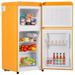 Retro Refrigerator, Freezer Combination, 86.8cm High, 60L Total Volume, Two-Door, E Energy Class