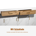 Sideboard Storage Cabinet 208 cm 4 Doors 2 Drawers, Kitchen/Buffet