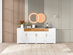 Sideboard Storage Cabinet 208 cm 4 Doors 2 Drawers, Kitchen/Buffet