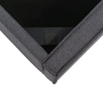Hydraulic Bed, Single Upholstered 90x200cm, Storage, Gray Cotton
