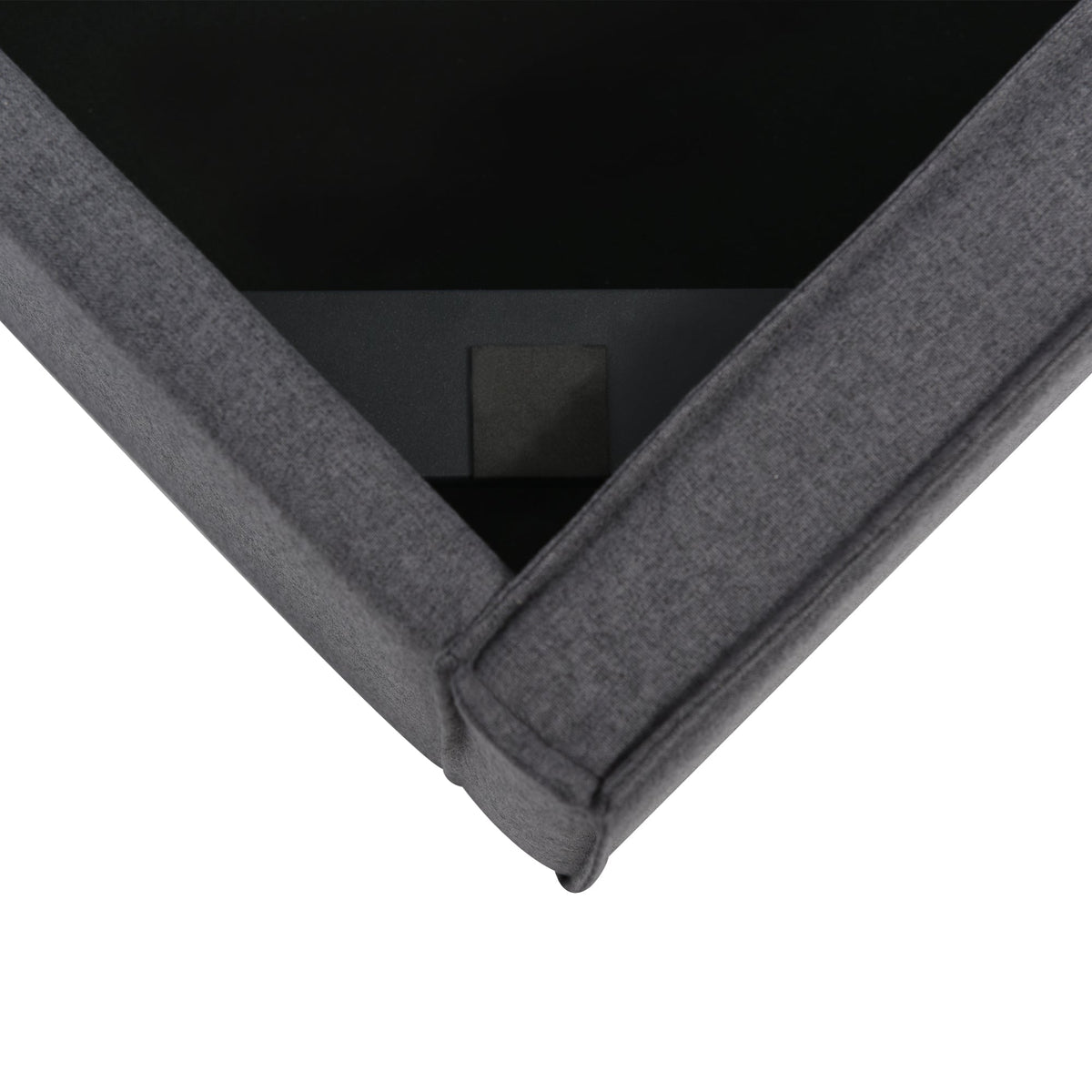 Hydraulic Bed, Single Upholstered 90x200cm, Storage, Gray Cotton
