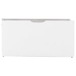 Cot Bedside Cabinet with 2 Drawers, White