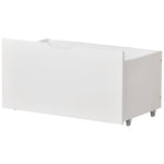Cot Bedside Cabinet with 2 Drawers, White