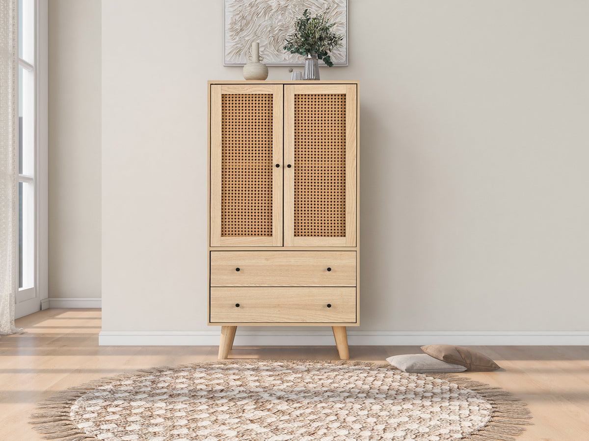 Dining Room Living Room Sideboard, Chest of Drawers Storage Cupboard TV Table, 60 cm Wide