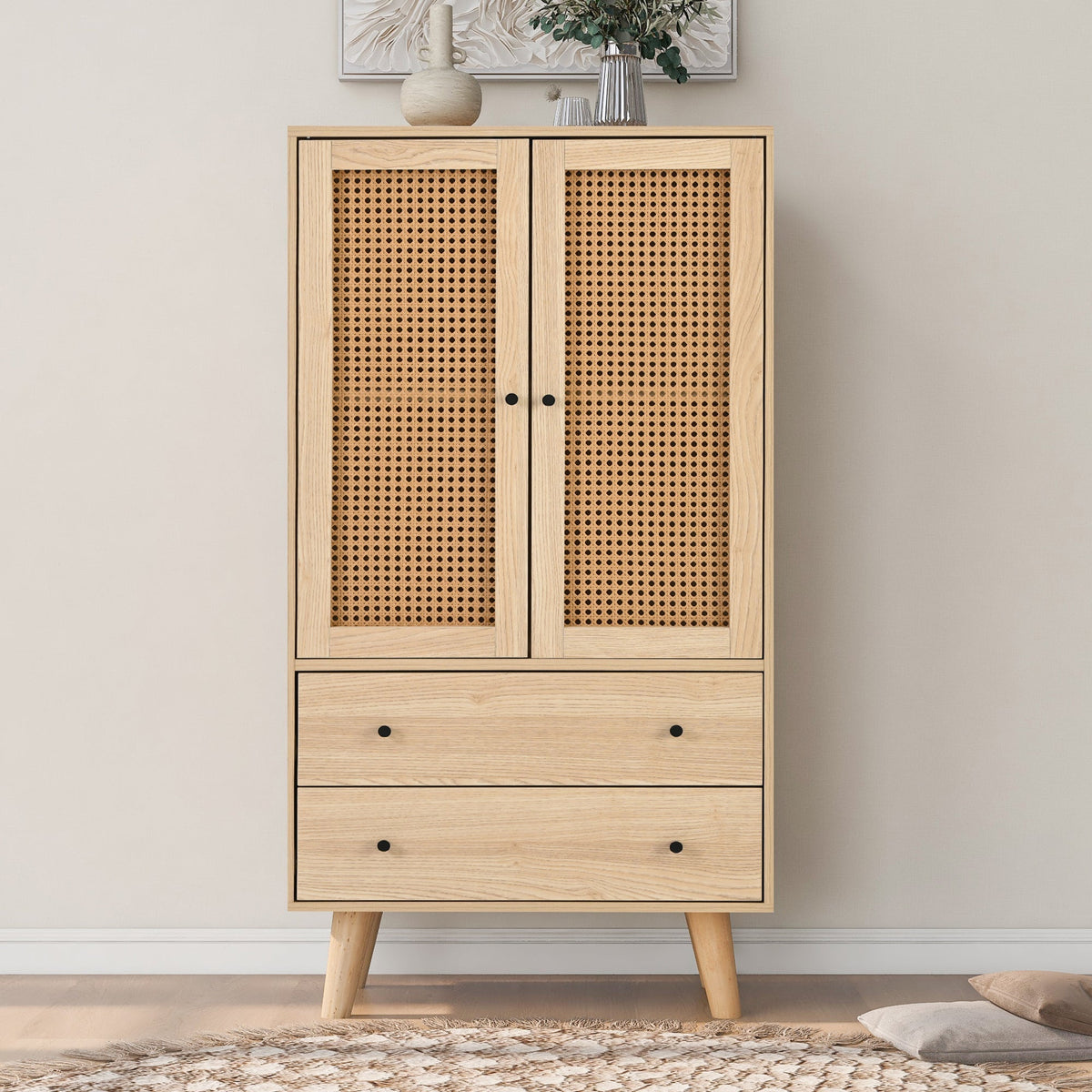 Dining Room Living Room Sideboard, Chest of Drawers Storage Cupboard TV Table, 60 cm Wide
