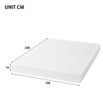 Comfortable mattress, anti-slip, Oeko-Tex certified, ergonomic, breathable, durable, firmness H3, 140x200cm