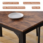 Dining Set Table with 2 Chairs Multi-Use - Vintage Brown