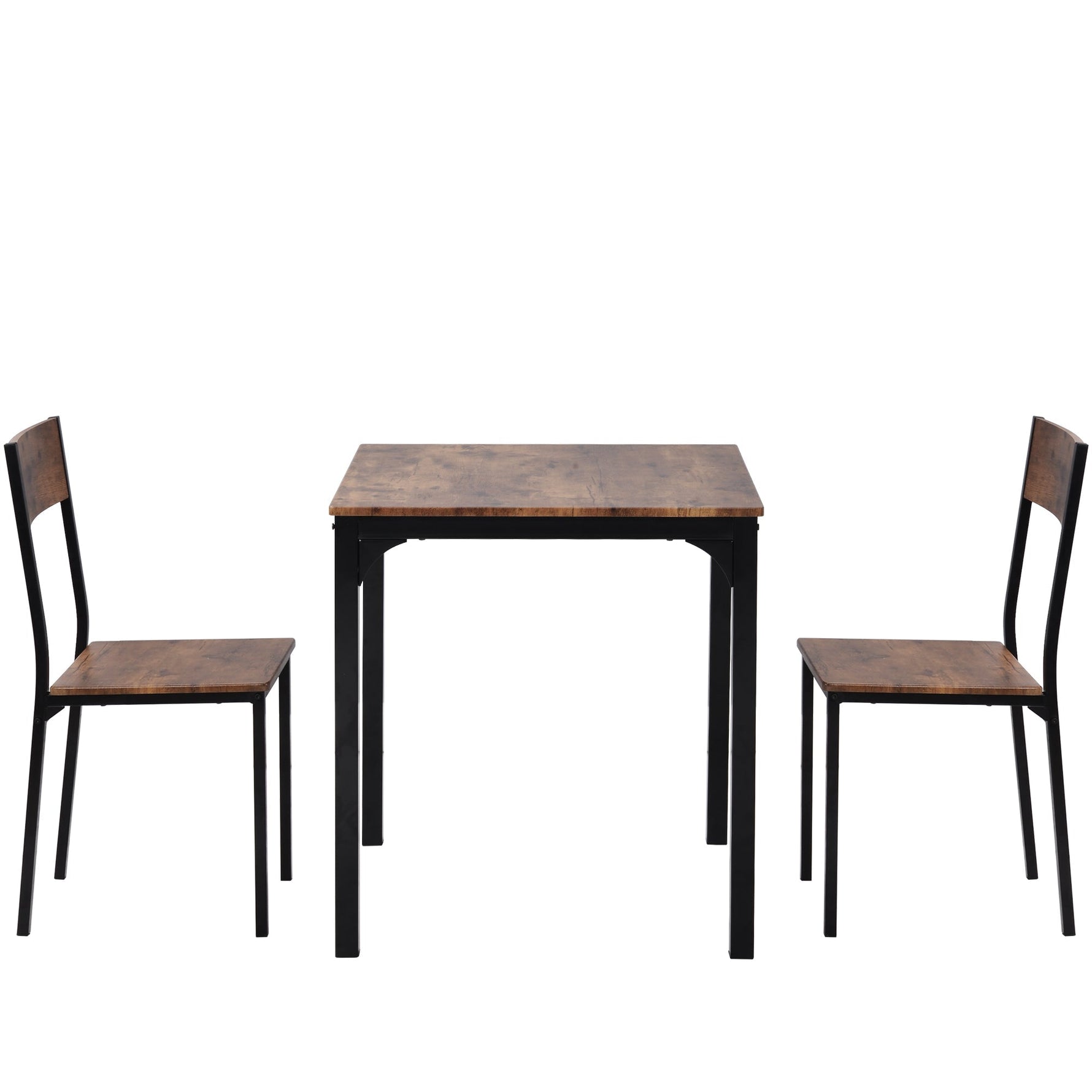 Dining Set Table with 2 Chairs Multi-Use - Vintage Brown