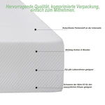 Mattress Comfortable Bedspread with Anti-slip Grips, Oeko-Tex Certified, Ergonomic, Breathable, Durable, Firmness H3, 90x200cm