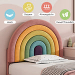 Upholstered Bed 90x200cm Height-Adjustable Headboard Slatted Base Velvet Pink