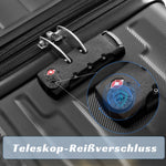 Luggage Set - Three Sizes, ABS Material, TSA Lock, Expandable, Black